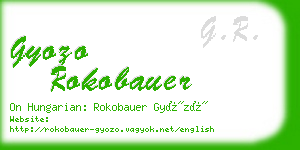 gyozo rokobauer business card